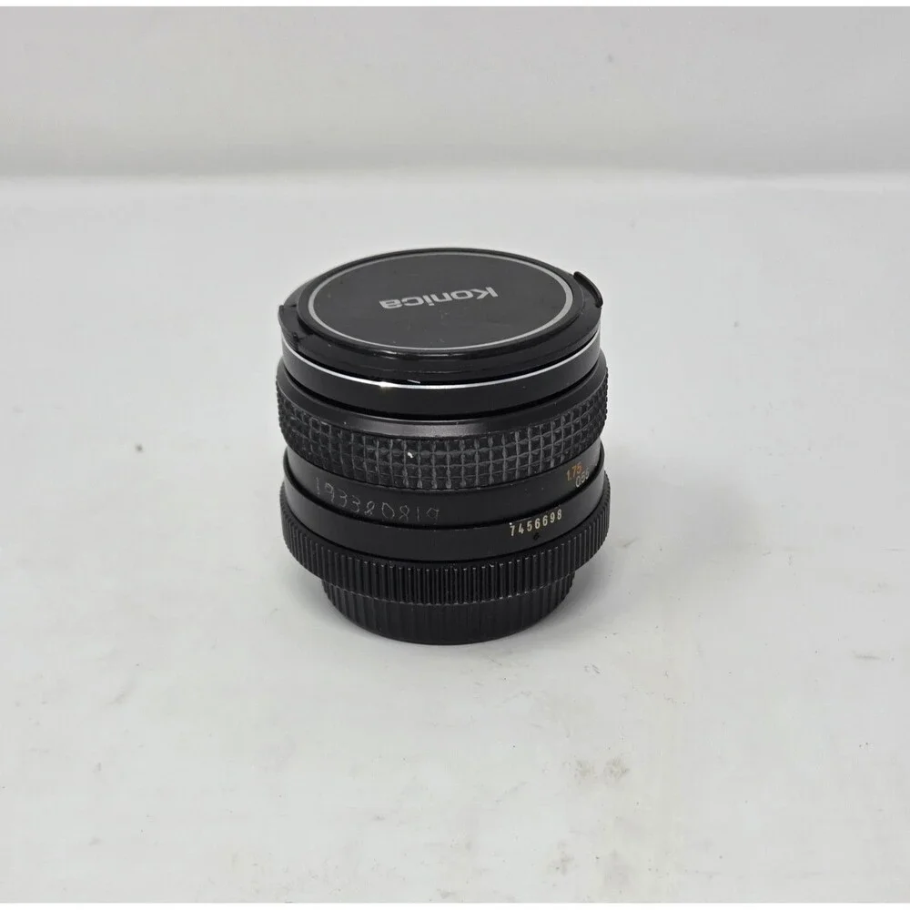 Konica Hexanon AR 50mm f/1.7 Lens Manual Focus Japan w/ Caps Clean